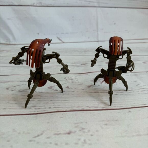 Star Wars Episode Ii Attack of the Clones Destroyer Droid Hasbro 2003 2 piece se - Picture 3 of 8